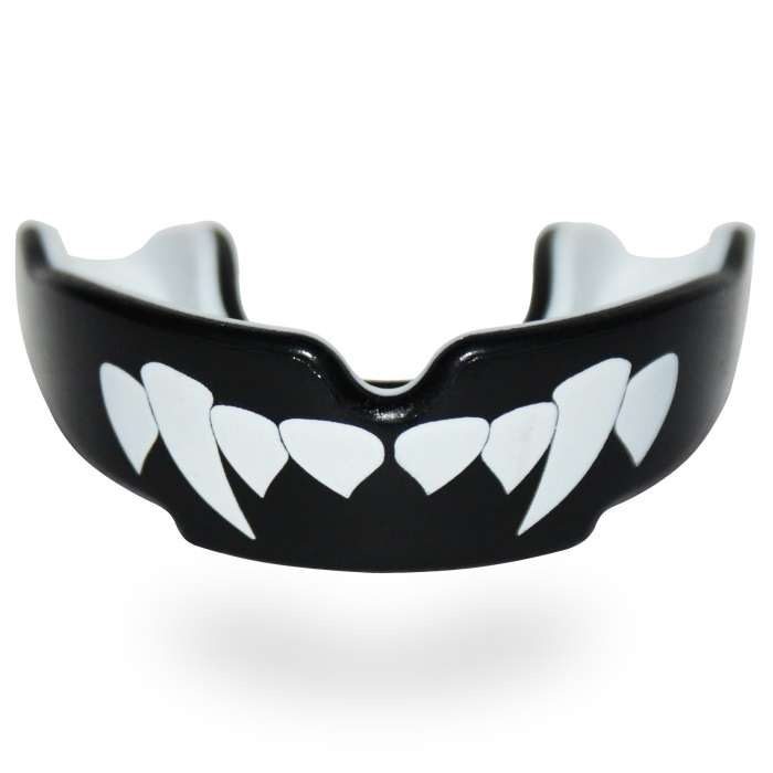 Chránič zubů Safe Jawz Extro Series Fangz Black, Senior, Bez příchuti