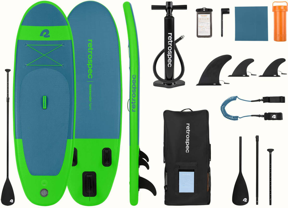 Retrospec Nano SL 8' Inflatable Paddle Board (Marine Blue)