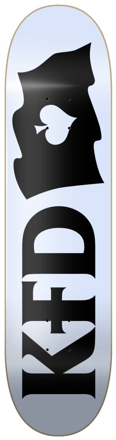 KFD Logo Flagship Skate Deska (8.5"|White)