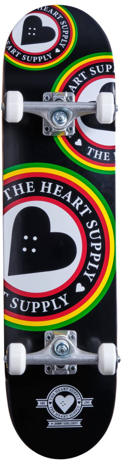 Heart Supply Orbit Logo Skateboard Komplet (7.75"|Černá/Bílá/Červená)
