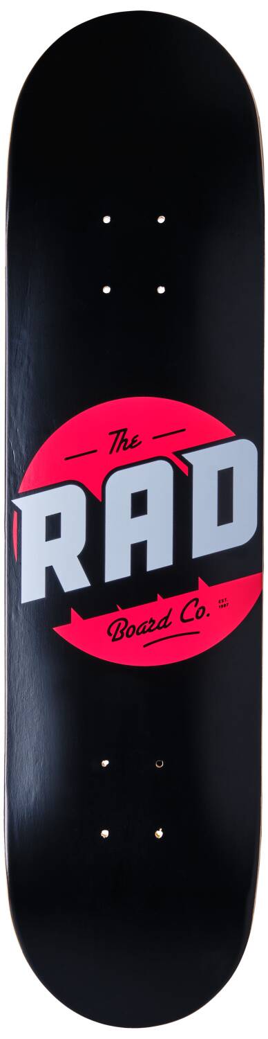 RAD Solid Logo Skate Deska (7.75"|Černá/Červená)
