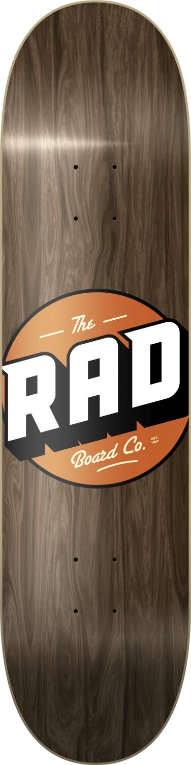 RAD Solid Logo Skate Deska (8"|Vintage Maple)