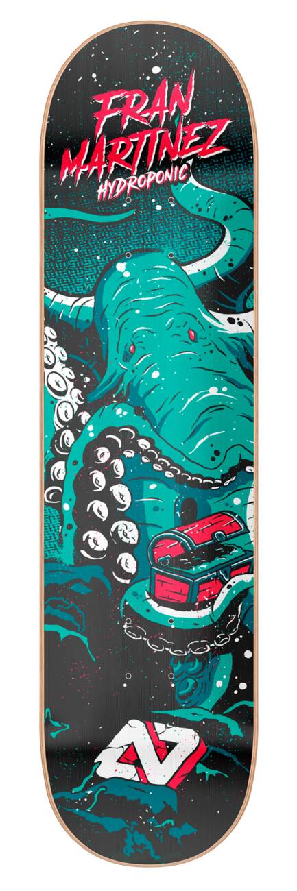 Hydroponic Sea Monster Skate Deska (8"|Fran Martinez Octopus)