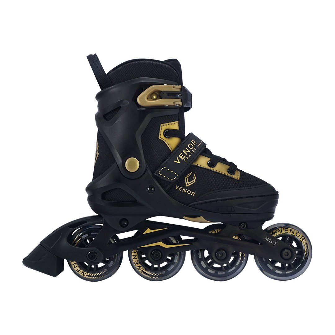 Venor Invicta Inline Roller Skates (Kids) Black/Silver 29-32EU
