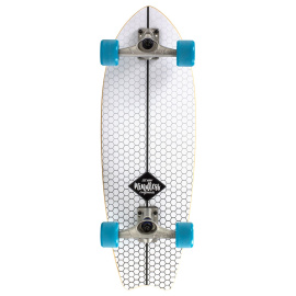 Mindless Surf Skate Fish Tail - White - 9.75" x 29.5"