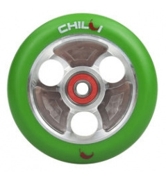 CHILLI Parabol 100 mm zeleno/ stříbrné kolečko