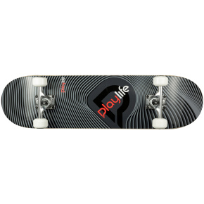 Skateboard Playlife Illusion Grey 31x8"