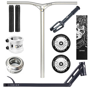 Freestyle koloběžka Custom Divine X Triad 495mm Voodoo stříbrná