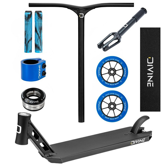 Freestyle koloběžka Custom Divine Park ALU Black/Blue