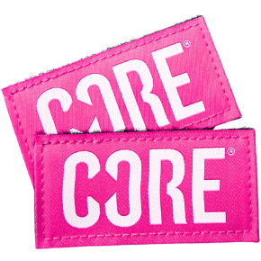 Core Velcro Chránič kolen Tags 2-balení (Růžová)