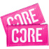 Core Velcro Chránič kolen Tags 2-balení (Růžová)