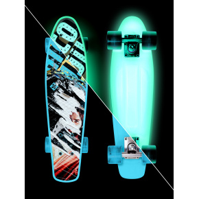 Skateboard Street Surfing BEACH BOARD  Glow Rough Poster