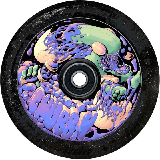 Kolečko Chubby Spaceboys 110mm Purp/Black Glitter