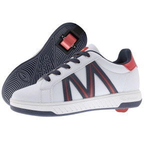 Breezy Rollers Classic - White / Navy / Red - UK:1J EU:33 US:1.5J
