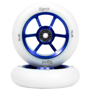 North Scooters Signal Kolečka Na Freestyle Koloběžku 2-balení (115mm|Violet / White) North Scooters Signal Kolečka Na Freestyle Koloběžku 2-balení (115mm|Violet / White)