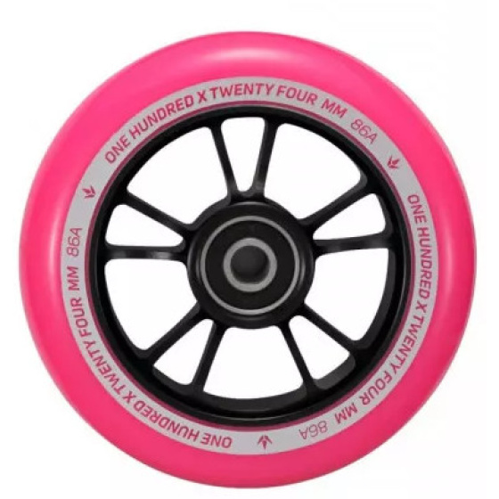 Kolečko Blunt 10 Spokes 100mm Růžovo/černé