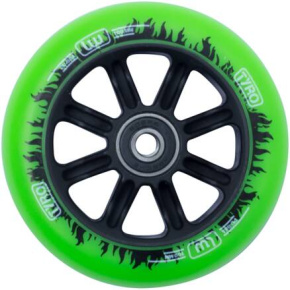 Kolečko Longway Tyro Nylon Core 100mm Green/Black Flame