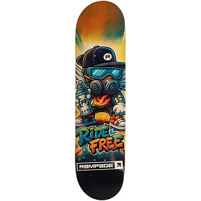 Rampage Ride Free Grafitti Skate Deska (8"|Černá)