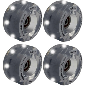 Supreme Light Up Trekové Kolečka 4-balení (Šedá) Supreme Light Up Trekové Kolečka 4-balení (Šedá)