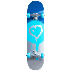 Blueprint Spray Heart V2 Skateboard Komplet (7.75"|Modrá/Stříbrná)