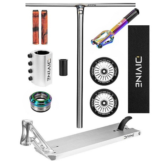 Freestyle koloběžka Custom Divine Street 6" 580 mm stříbrná