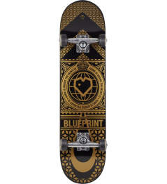 Skateboard Blueprint Home Heart 8.125" zlatý