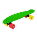 Skateboard FIZZ BOARD Green, Red-Yellow PU, zelený