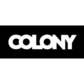 Colony Logo Banner (Black/White 100cm X 40cm)