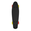 Skateboard FIZZ BOARD Black, Red-Yellow PU, černý