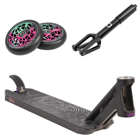 Set deska Triad Psychic 500x127mm Black/Purple + kolečka Oath 110 mm + vidlice Divine IHC