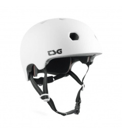 TSG Meta Solid Color Helmet Satin White L/XL