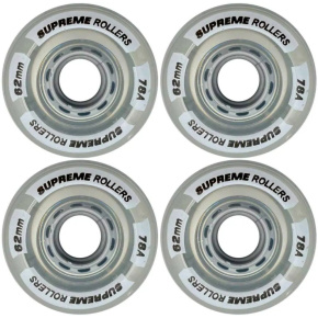 Supreme Rollers Quad Kolečka 4-Balení (62mm|Clear) Supreme Rollers Quad Kolečka 4-Balení (62mm|Clear)