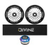 Set 2ks koleček Divine 110 mm Turbo stříbrné + Divine griptape + Divine headset