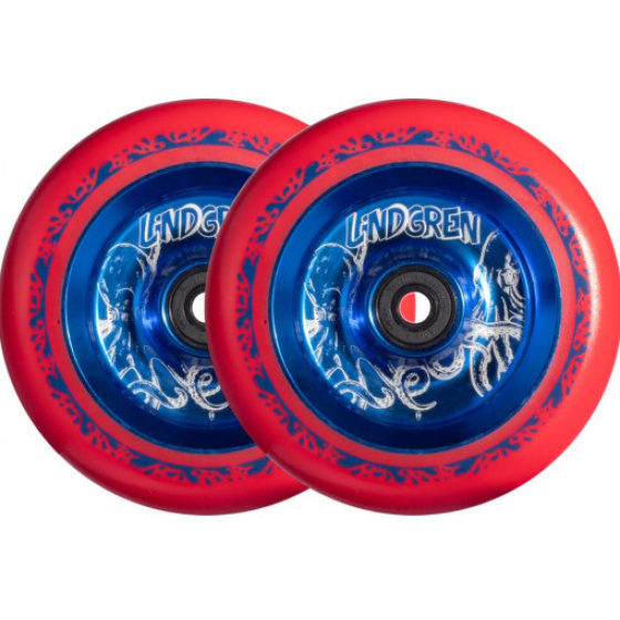 Kolečka North Leon Lindgren 110mm Červená 2ks