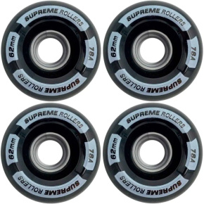 Supreme Rollers Quad Kolečka 4-Balení (62mm|Black) Supreme Rollers Quad Kolečka 4-Balení (62mm|Black)