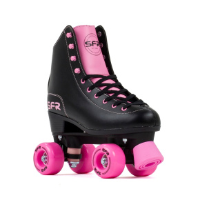 SFR Figure Adults Quad Skates - Black / Pink - UK:7A EU:40.5 US:M8L9