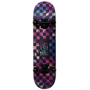 Vol.1 Tie Dye Checker Skateboard Komplet (7.75"|Fialová)