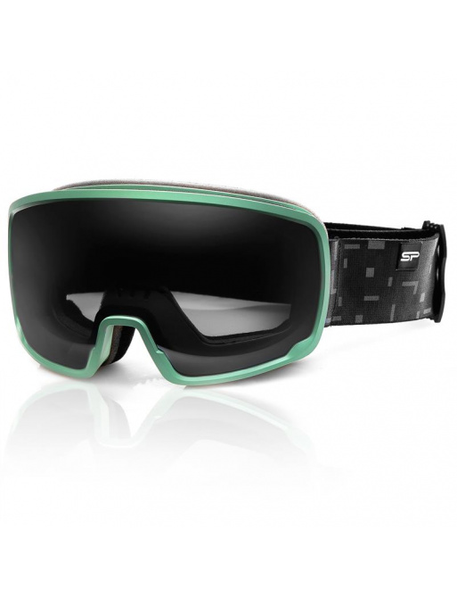Spokey GRAYS lyžařské brýle šedo-zelené