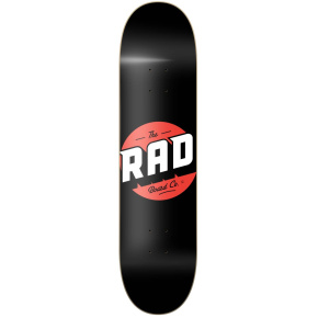 RAD Solid Logo Skate Deska (8.25"|Černá/Červená)