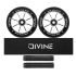 Set 2ks koleček Divine 110 mm Spoked stříbrné + Divine griptape + Divine gripy