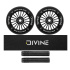 Set 2ks koleček Divine 110 mm Turbo černé + Divine griptape + Divine gripy