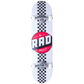 RAD Checker Stripe Skateboard Komplet (7.75"|Bílá) RAD Checker Stripe Skateboard Komplet (7.75"|Bílá)