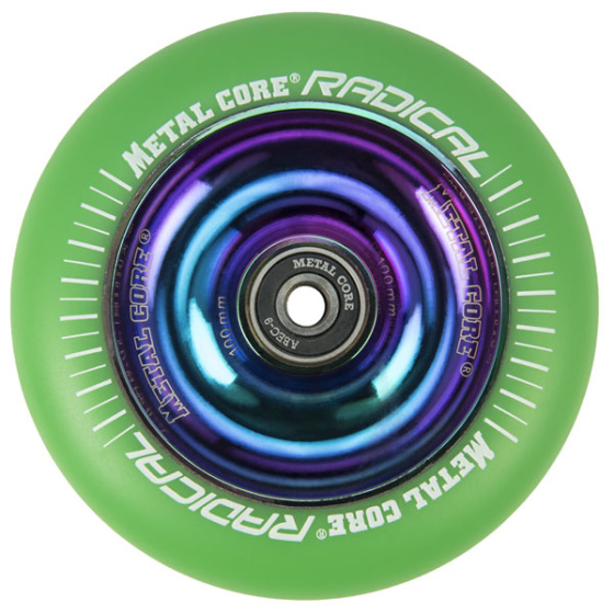 Metal Core Radical Rainbow 110 mm kolečko zelená