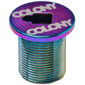 Colony BMX Vidlice Top Cap šroub (Rainbow Anodise|M25)
