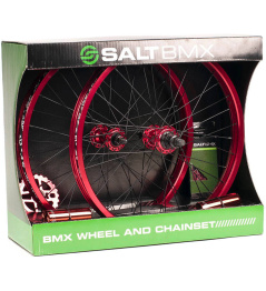 Salt Valon BMX Sada Kol/Řetězu (Červená)