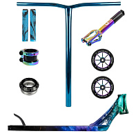Custom freestyle koloběžka Ethic × Divine Erawan Blue Iridium | Scootshop.cz