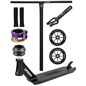 Freestyle koloběžka Custom Divine X Union HoneyComb 490 mm Black/Neochrome