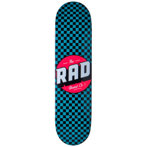 RAD Checker Skate Deska (8"|Černá/Tyrkysová)