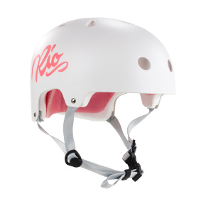 Rio Roller Script Helmet - Matt White - L/XL 57-59cm