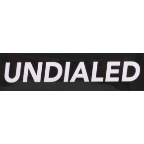 Samolepka Undialed Logo černá